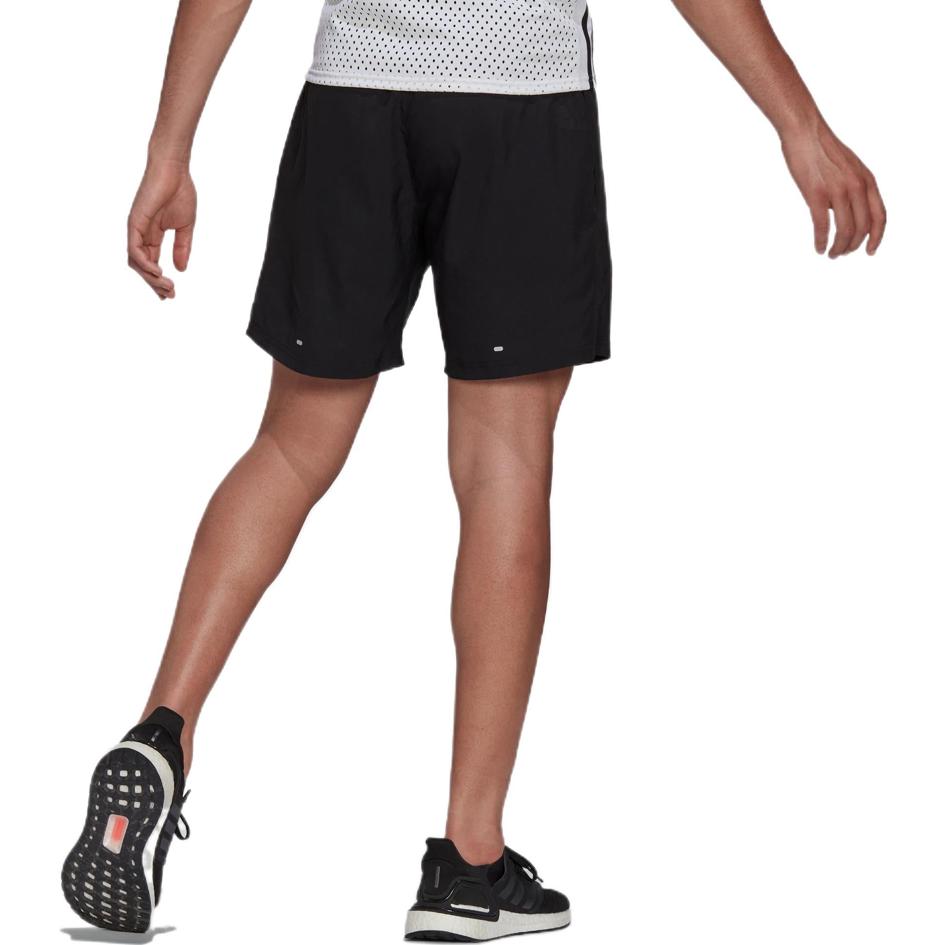 Image of Men's adidas Brand Love Sh Solid Color Logo Printing Elastic Waistband Lacing Sh