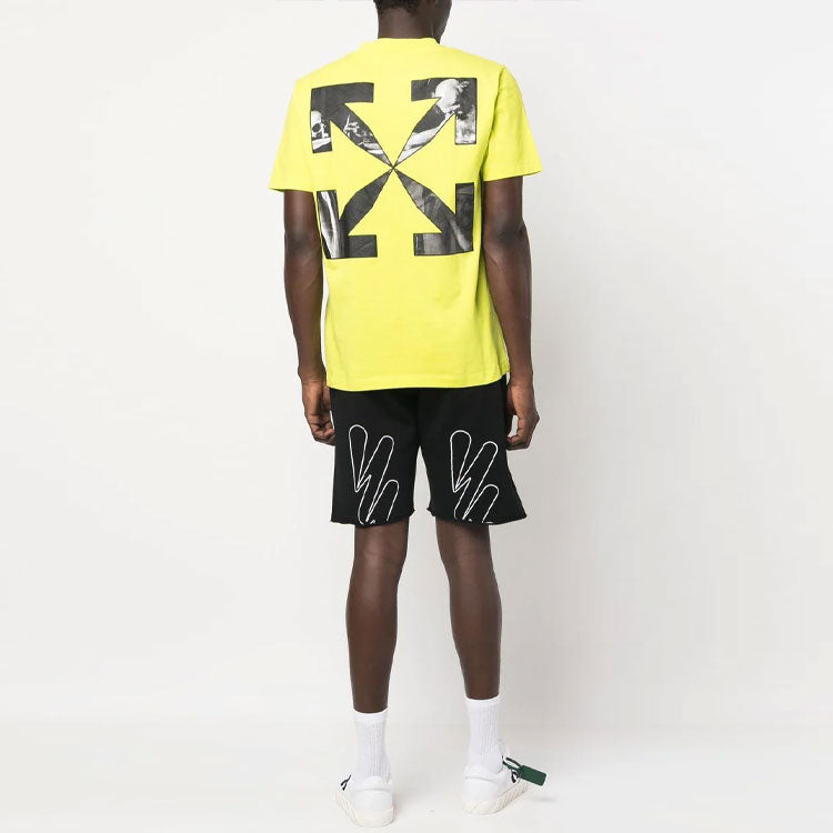 Image of Off-White Diag Striped Shorts OMCI006C99FLE0091001