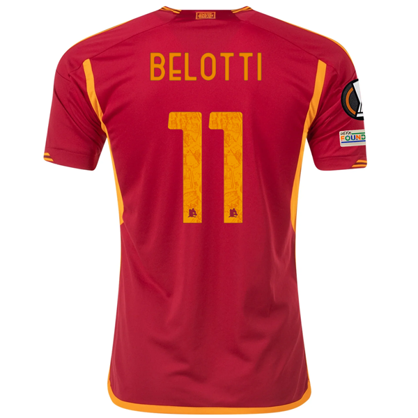 adidas Roma Andrea Belotti Heimtrikot mit Europa League Patches 23/24 (Team Vict