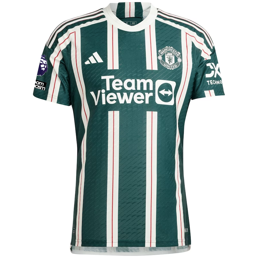 adidas Manchester United Authentic Antony Auswärtstrikot mit EPL + No Room For Racis