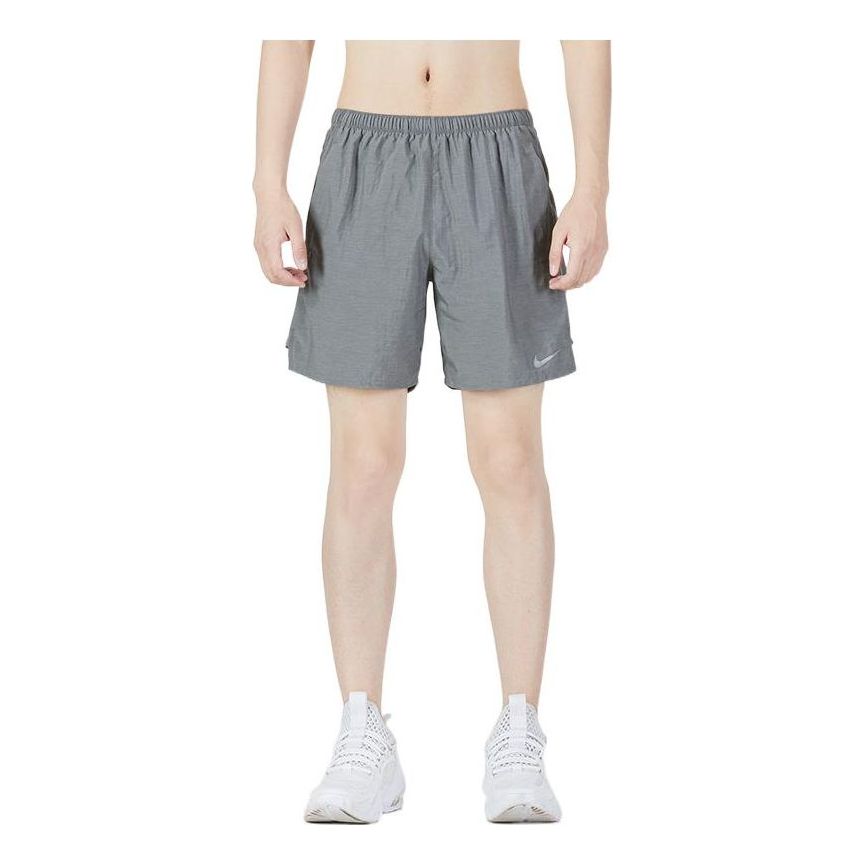 Men's Nike Solid Color Logo Athleisure Casual Sports Woven Shorts Gray CZ9069-08