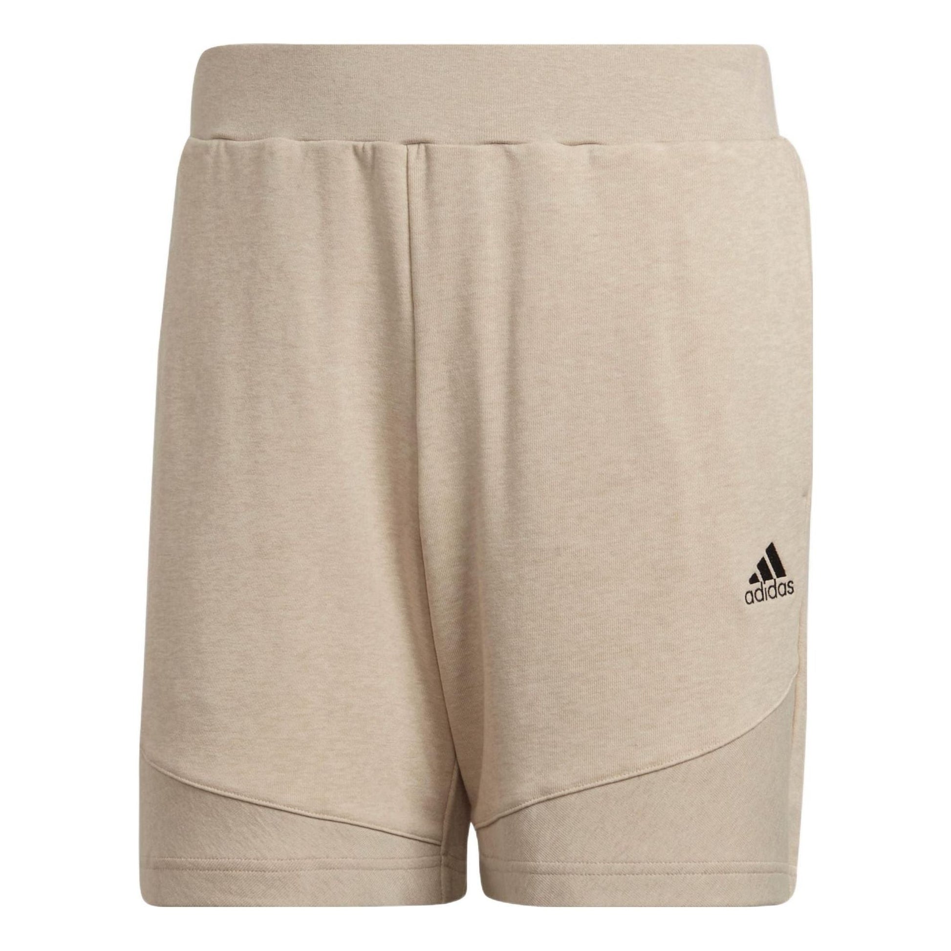 Men's adidas BotanDyed Short Solid Color Straight Loose Shorts Light Khaki HE306