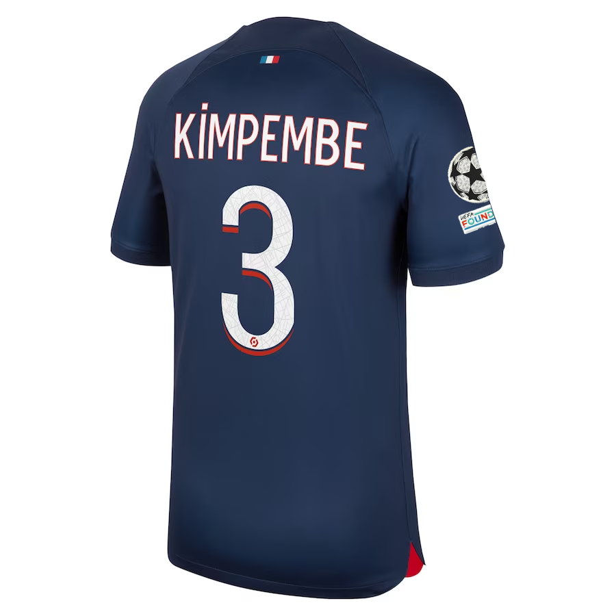 Image of Nike Paris Saint-Germain Presnel Kimpembe Heimtrikot mit Champions-League-Aufnäher