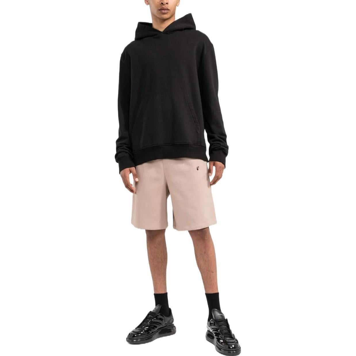 Image of Men's OFF-WHITE SS22 Solid Color Large Shorts Pink OMCB056S22FAB0016201