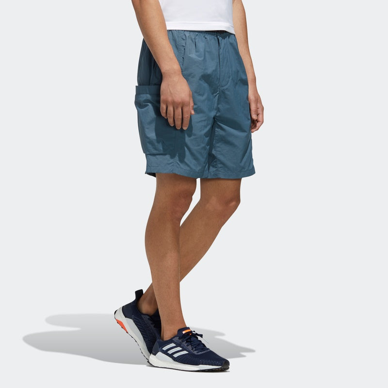 Image of adidas M Tec Wv Sho Sports Cargo Quick Dry Breathable Shorts Blue FM5403