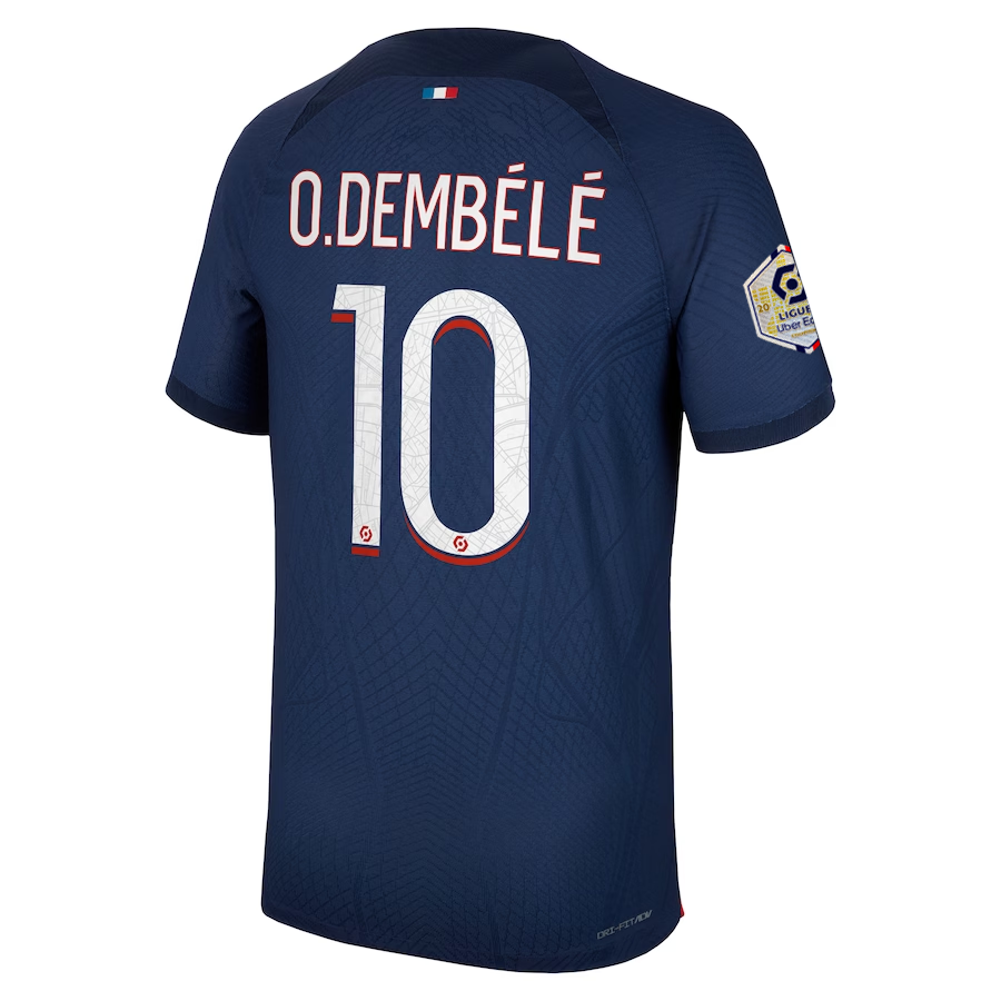 Image of Nike Paris Saint-Germain Authentic Match Ousmane Dembele Home Jersey w/ Ligue 1