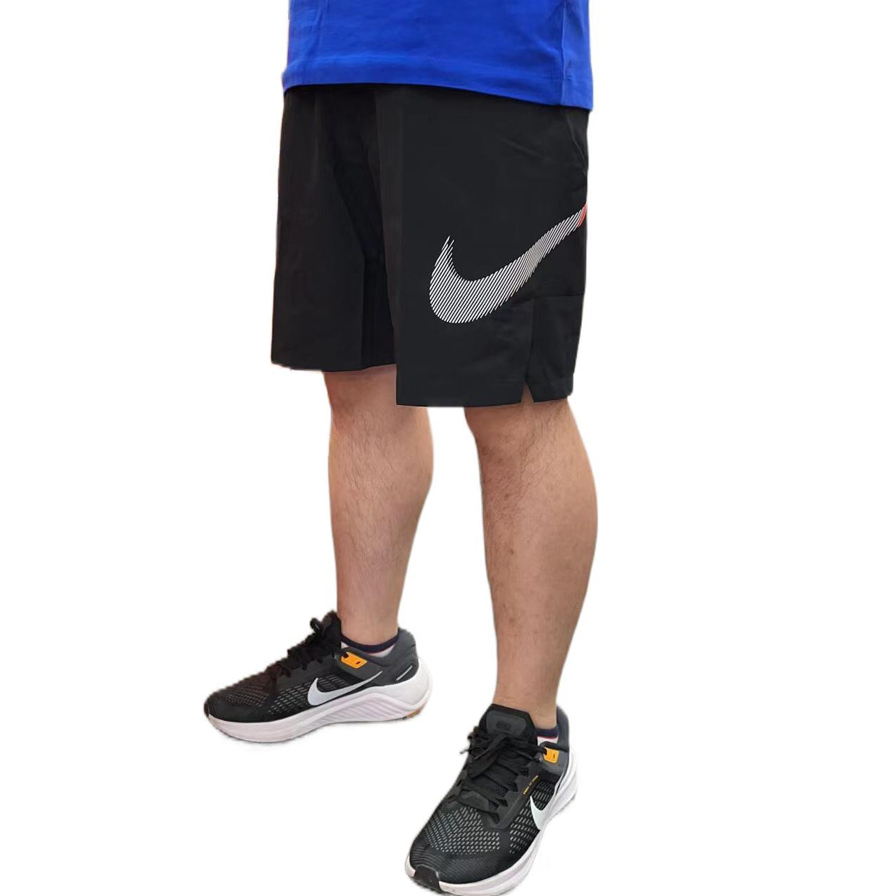 Image of Men's Nike Logo Sports Quick Dry Breathable Shorts Black DQ4800-010