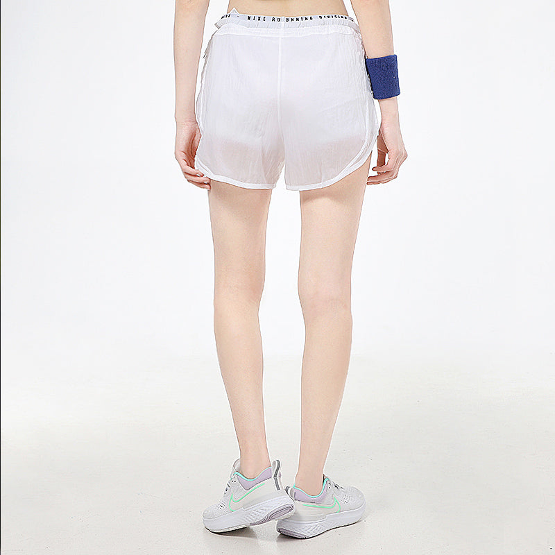 Image of (WMNS) Nike As Nk Run Dvn Tmpo Luxe 2in1 Sportshorts Weiß DA1281-100