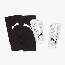 Image of Puma Ultra Flex Sleeve Shin Guard (Puma White/Puma Black)