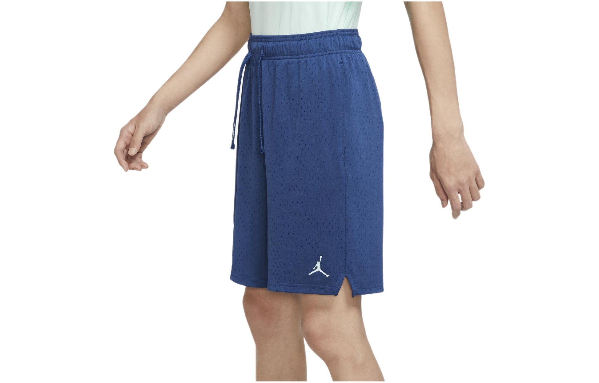 Men's Air Jordan Logo Printing Loose Drawstring Casual Shorts Glacier Blue DV503