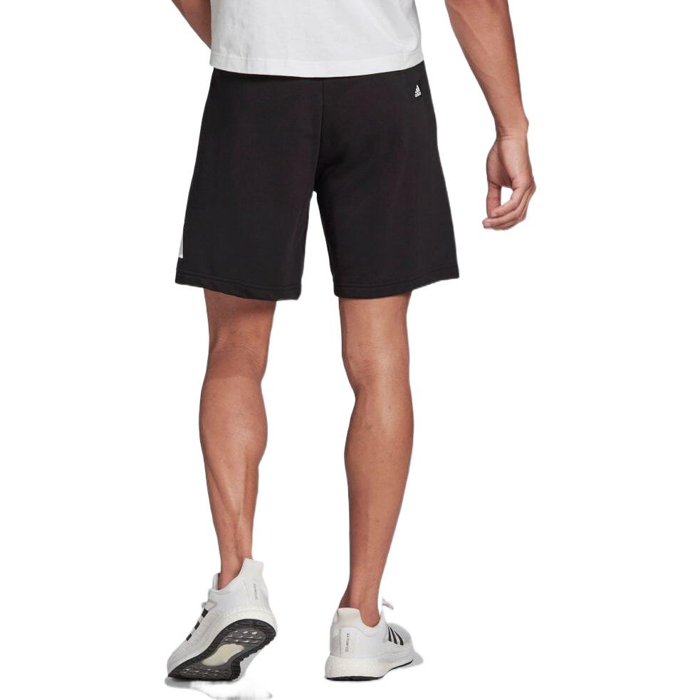 Image of Men's adidas Logo Printing Drawstring Lacing Casual Shorts Japanese Version Blac