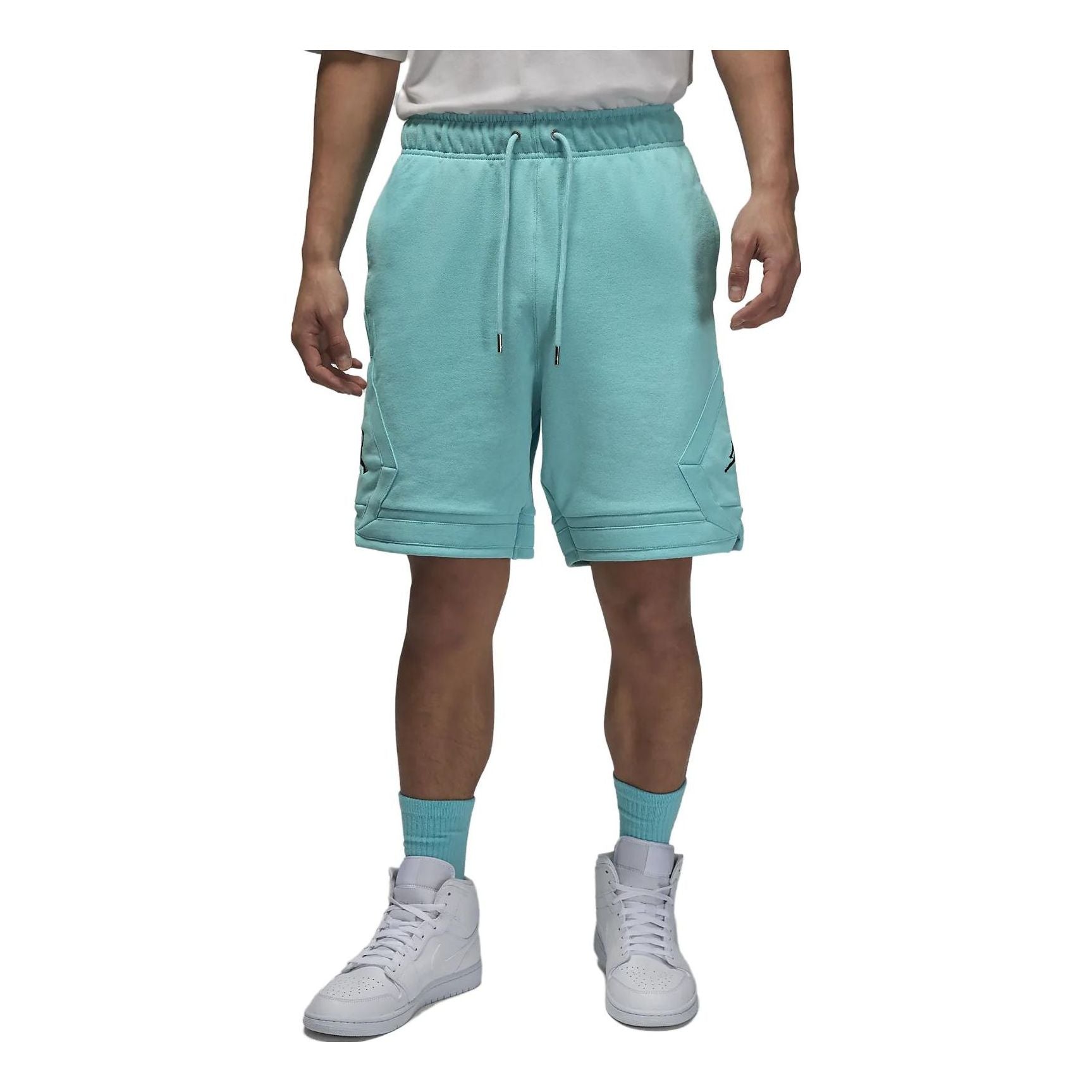 Image of Air Jordan Essentials Statement Fleece Shorts 'Bleached Aqua' DQ7473-464