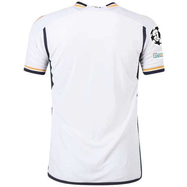 Image of adidas Real Madrid Authentic Home Jersey w/ Champions League + Club World Cup Pa