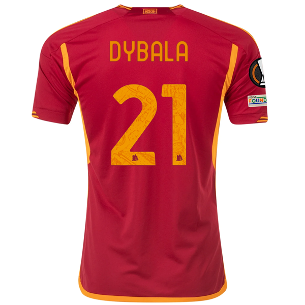 adidas Roma Paulo Dybala Home Jersey w/ Europa League Patches 23/24 (Team Victor