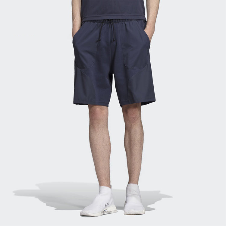 adidas originals Short Splicing Knit Sports Shorts Blue DV1996