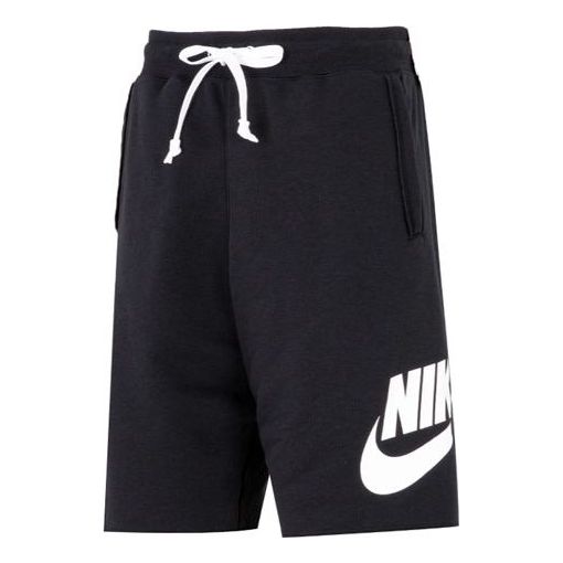 Image of Nike As Nike Sportswear Spe Ft Alumni Short Logo 'Black' DM6818-010