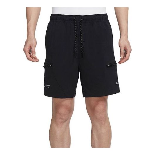 Image of Men's Air Jordan 23 Solid Color Casual Sports Shorts Black DQ8086-010