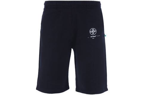 Image of Off-White C/O Virgil Abloh Men'S Black Diag Stencil Sweatshorts OMCI006R19003015