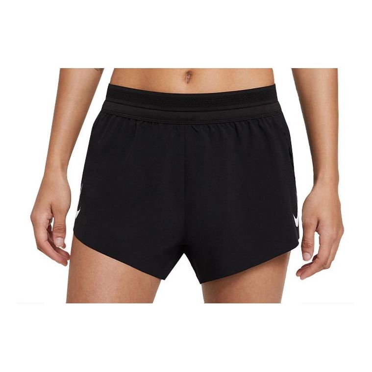 (WMNS) Nike Aeroswift Running Sports Shorts Black CZ9399-010