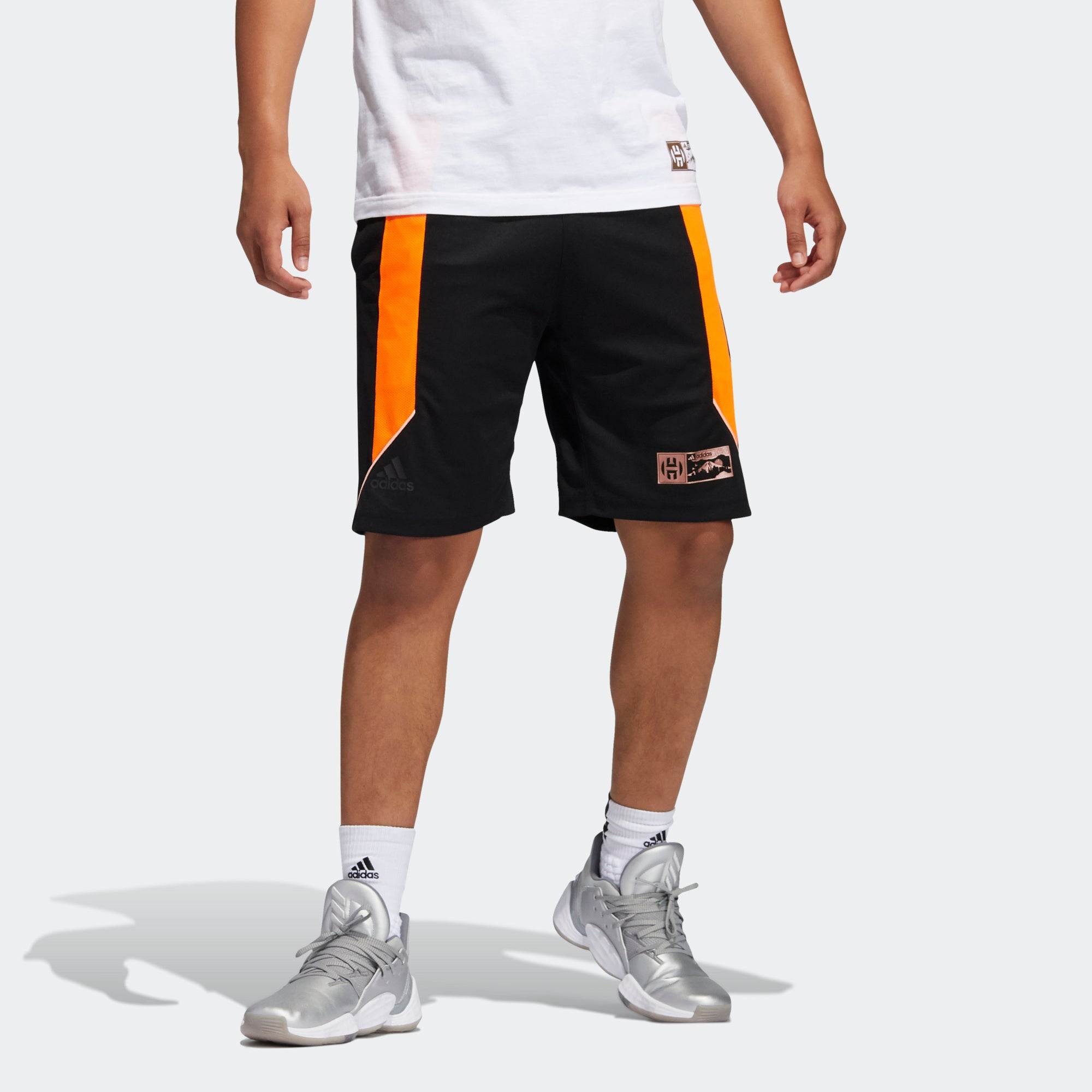 Image of adidas Hdn Gu Kick 365 Contrasting Colors Printing Loose Basketball Sports Short