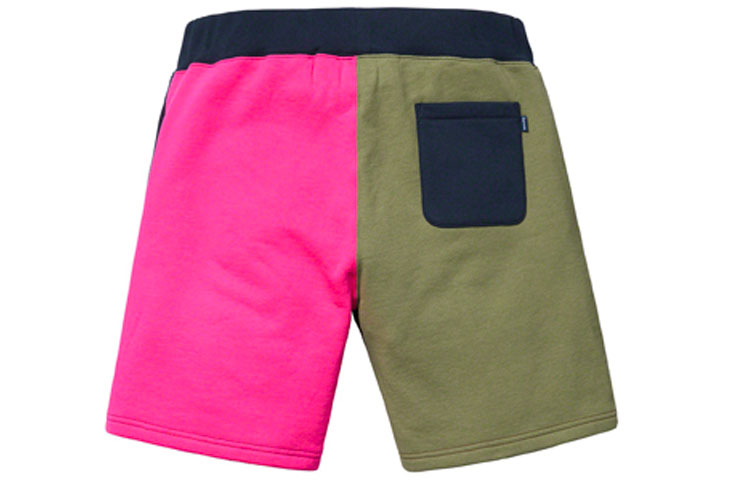 Image of Supreme SS19 S Logo Colorblocked Sweatshort Navy S SUP-SS19-314