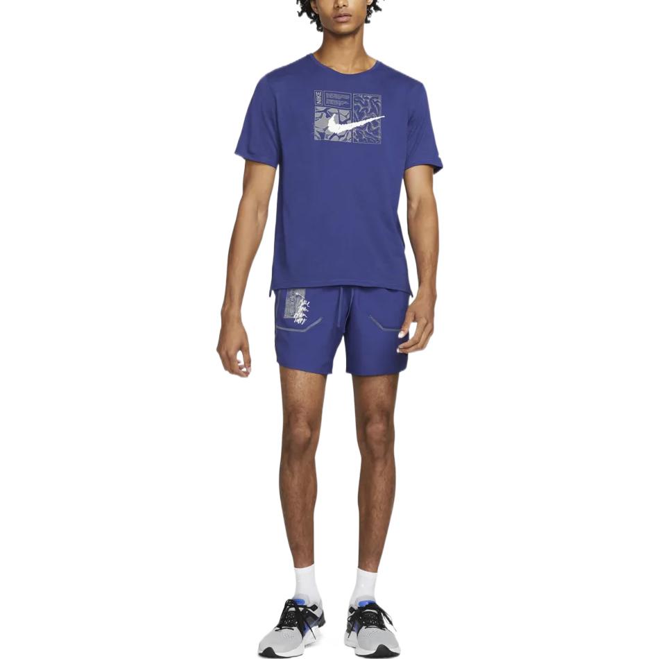 Image of Nike Dri-FIT Stride D.Y.E. 7' Running Shorts 'Blue' DQ6560-455