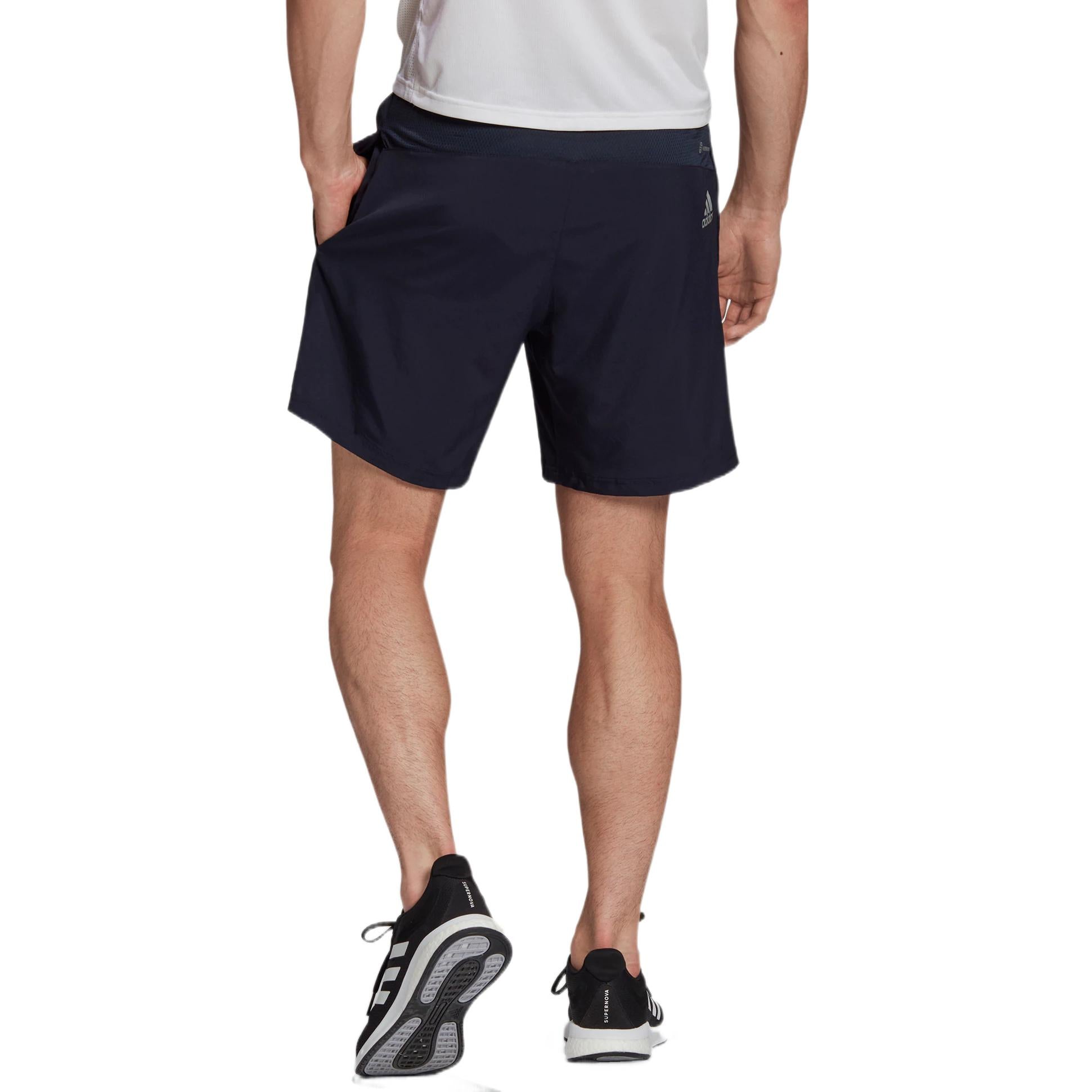 Image of Men's adidas Alphabet Logo Printing Woven Thin Breathable Sports Shorts Ink Blue