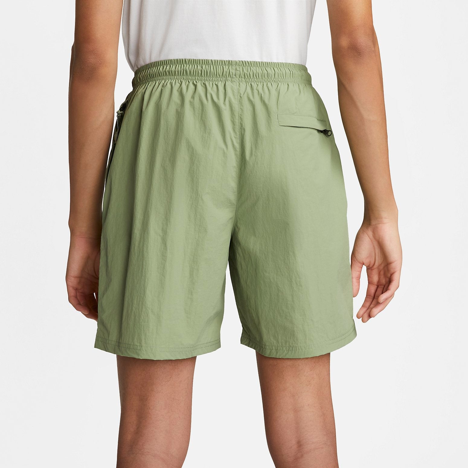 Image of Nike Solo Swoosh Woven Shorts 'Green' DX0750-386