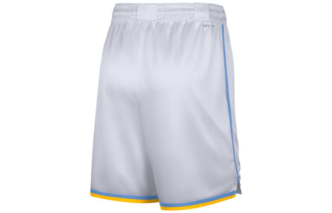 Image of Nike x NBA Dri-Fit Los Angeles Lakers Shorts 'White' DO9505-100
