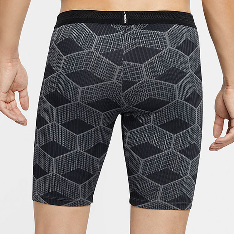 Men's Nike Team Kenya Aeroswift Logo Tight Contrasting Colors Shorts Black CV037