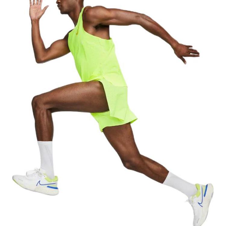 Image of Nike Solid Color Mesh Casual Straight Sports Shorts Green CJ7840-702