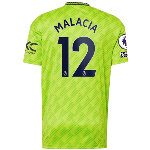 Image of adidas Manchester United Tyrell Malacia Drittes Trikot mit EPL + Kein Platz für Rassismus