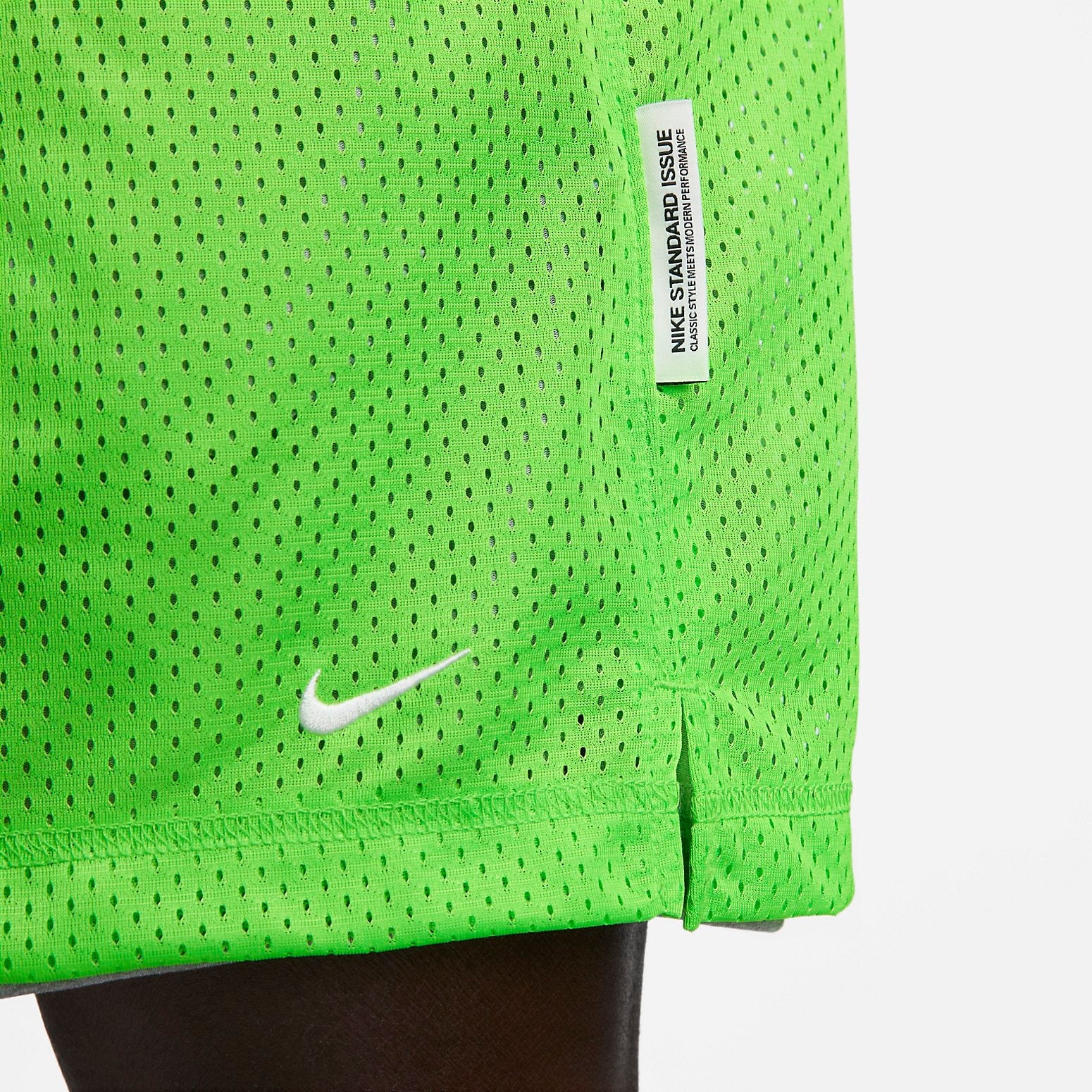 Image of Nike Dri-FIT Standard Issue Reversible Basketball Shorts 'Light Fluorescent Gree