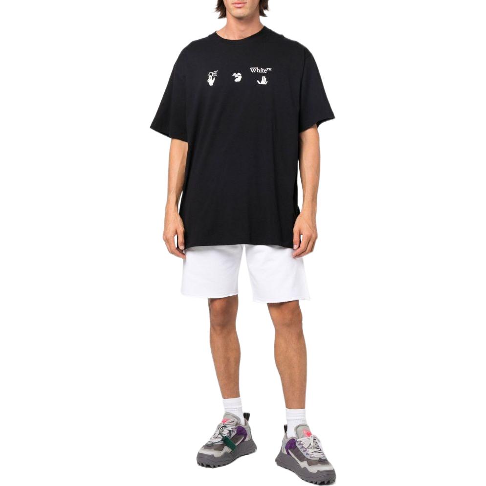 Men's OFF-WHITE FW22 Logo Casual Shorts Version White OMCI006C99FLE00801100110