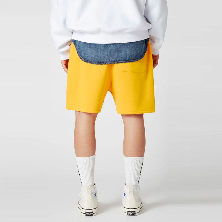 Fear of God Essentials FW18 Graphic Sweat Shorts Yellow FOGPAMZ-YE-01