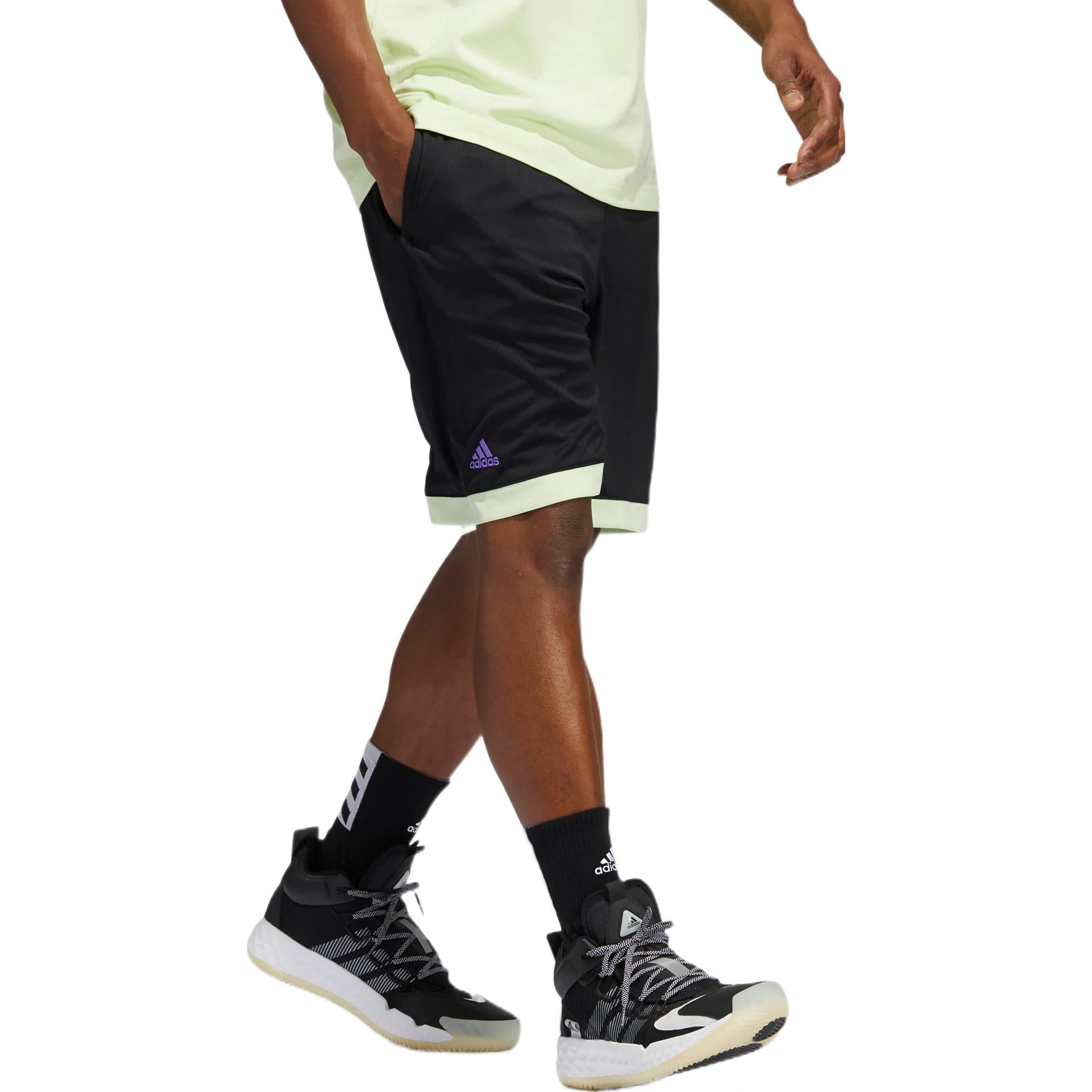 Image of Men's adidas Hdn Avatar S James Harden Logo Basketball Sports Shorts Black H6229