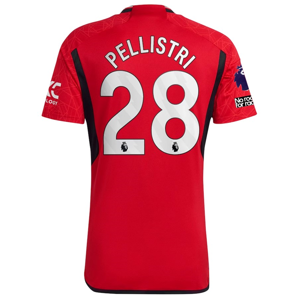 Image of adidas Manchester United Facundo Pellistri Home Jersey 23/24 w/ EPL + No Room Fo