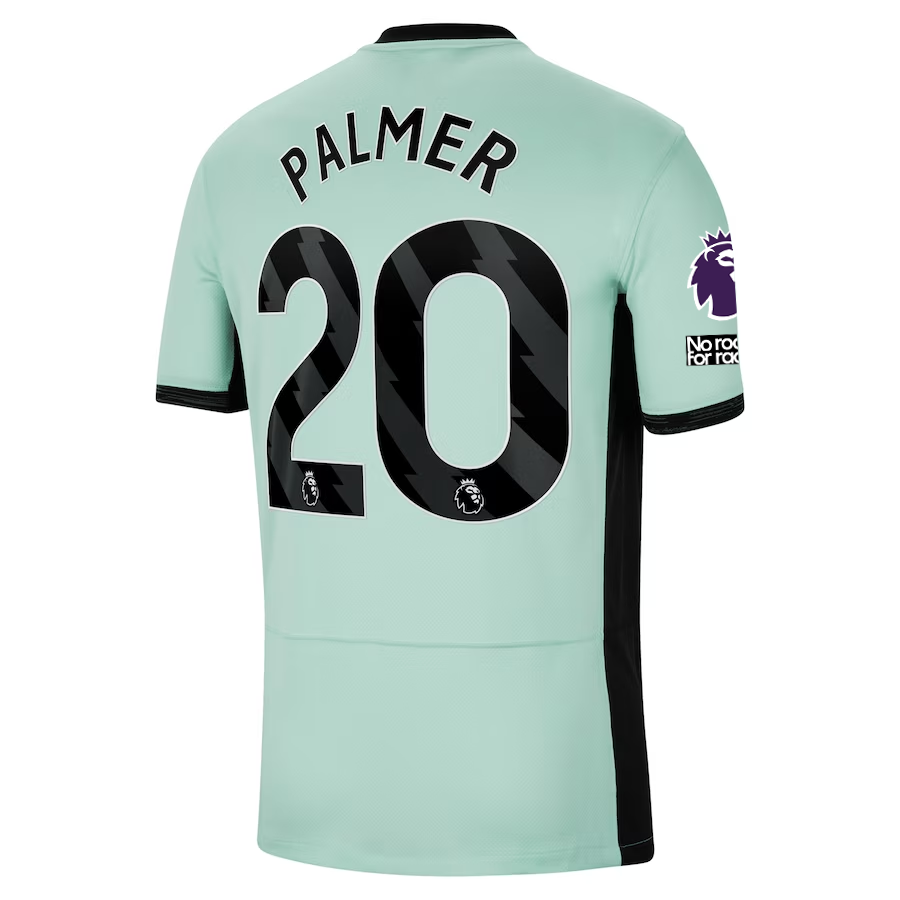 Nike Chelsea Cole Palmer Third Jersey w/ EPL + No Room For Racism Patches 23/24