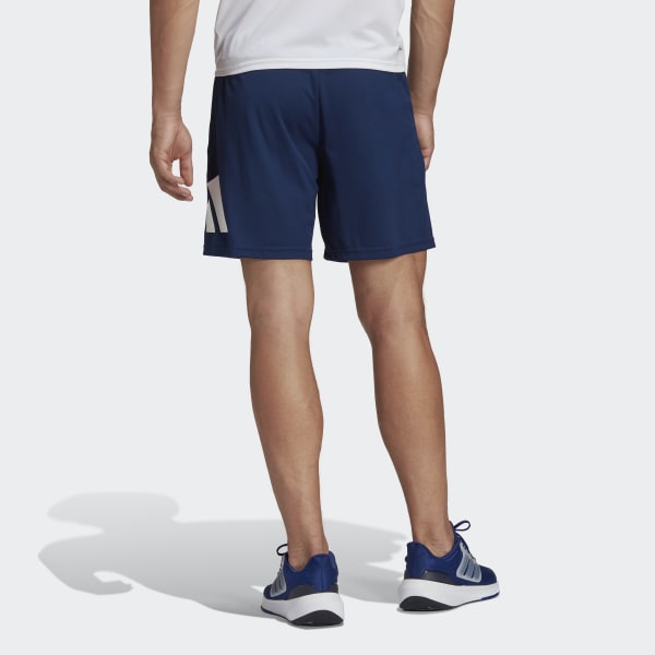 Image of adidas Train Essentials Logo Training Shorts 'Navy' IB8124