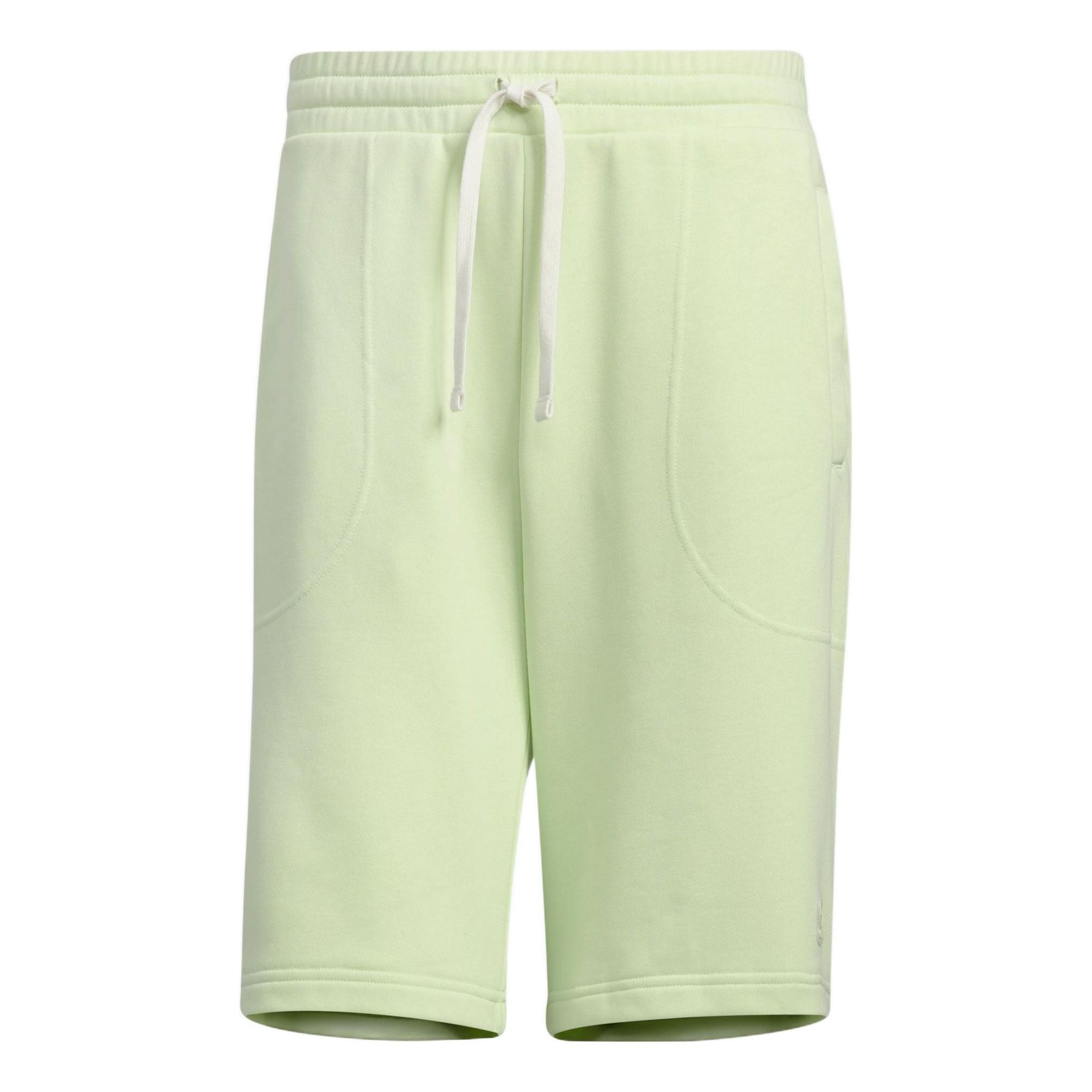 Image of adidas neo Solid Color Lacing Casual Straight Shorts Unisex light green HS6823