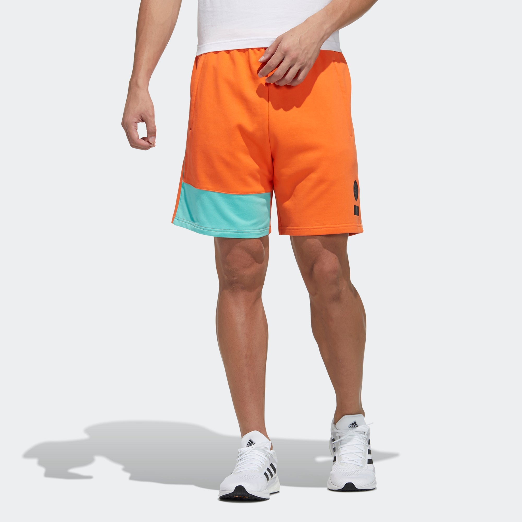 Image of adidas Ub Sht Kn Sports Stylish Contrast Color Stitching Shorts Orange GP0829