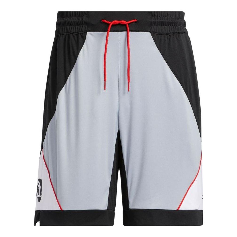 Image of Men's adidas Colorblock Casual Straight Shorts Japanese Version White HB5447