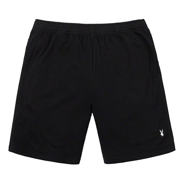 Supreme x Playboy SS19 Leisure Short Crossover Casual Shorts Unisex Black SUP-SS