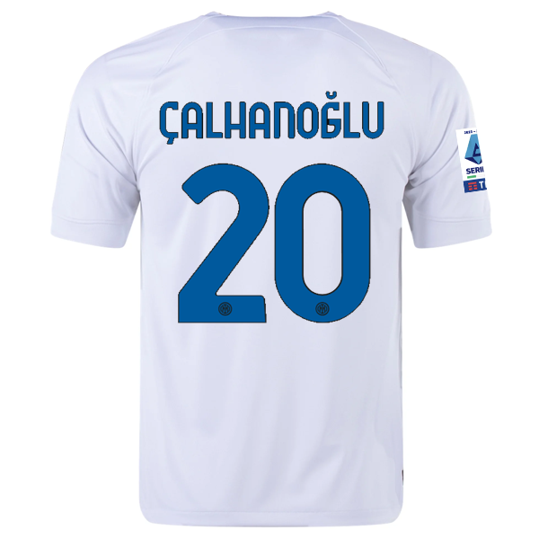 Image of Nike Inter Milan Hakan Çalhanoğlu Away Jersey w/ Series A + Copa Italia Patches
