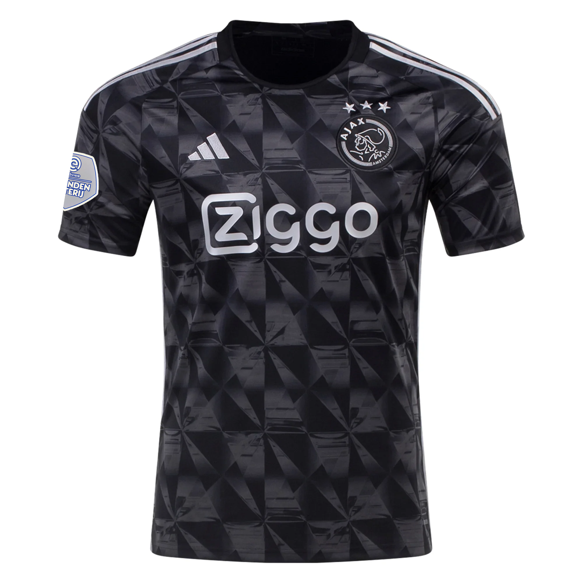 Image of adidas Ajax Carlos Forbs Third Jersey w/ Eredivise League Patch 23/24 (Black)