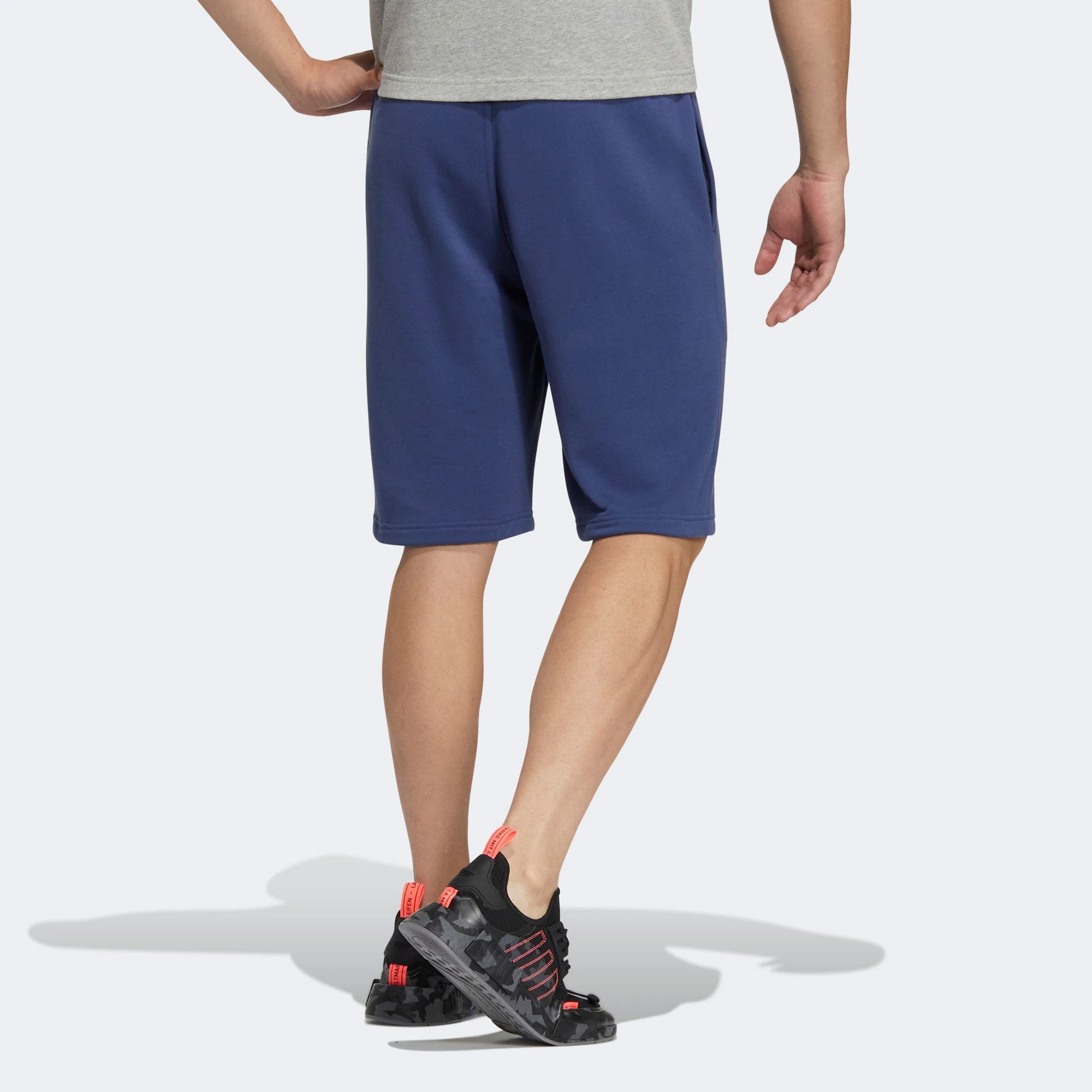 Image of Men's adidas originals Solid Color Alphabet Printing Casual Sports Shorts Blue H