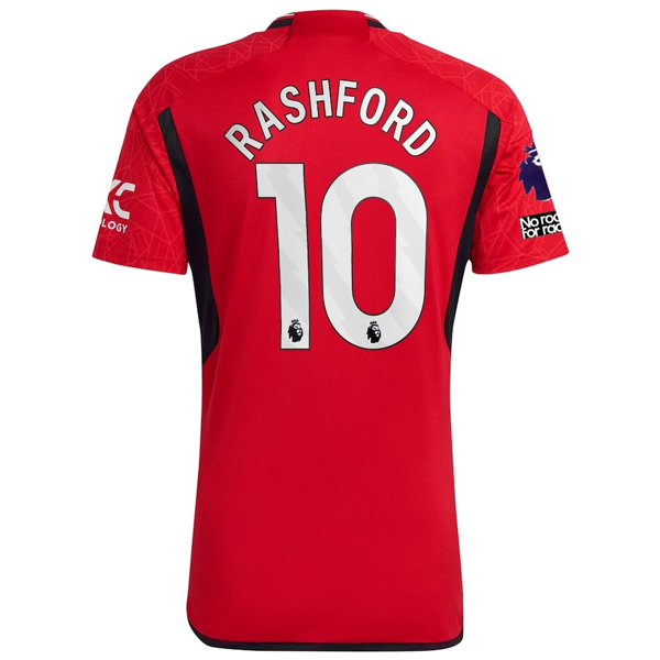 adidas Manchester United Marcus Rashford Home Jersey 23/24 w/ EPL + No Room For