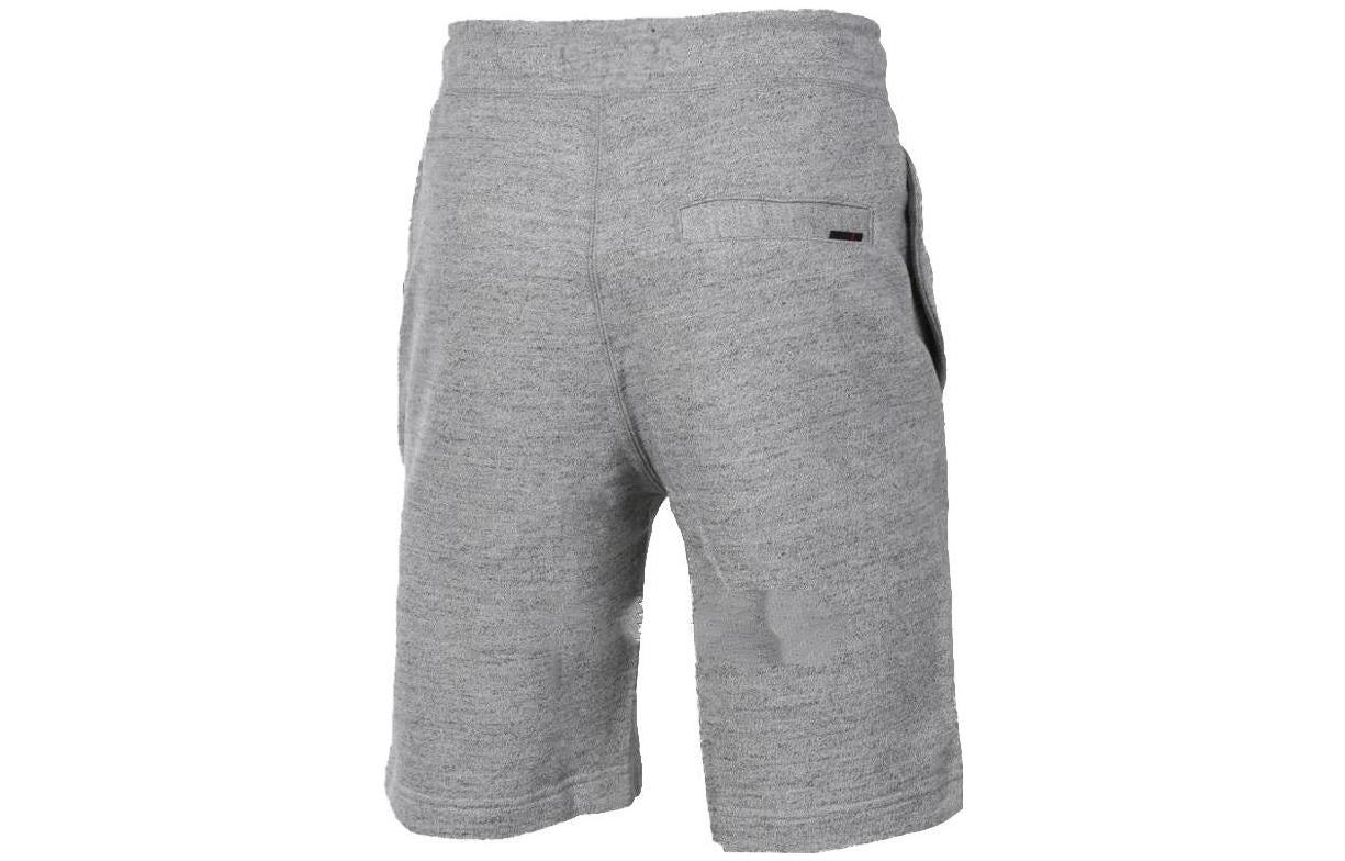 Image of Air Jordan Solid Color Lacing Straight Sports Shorts Gray 884279-010