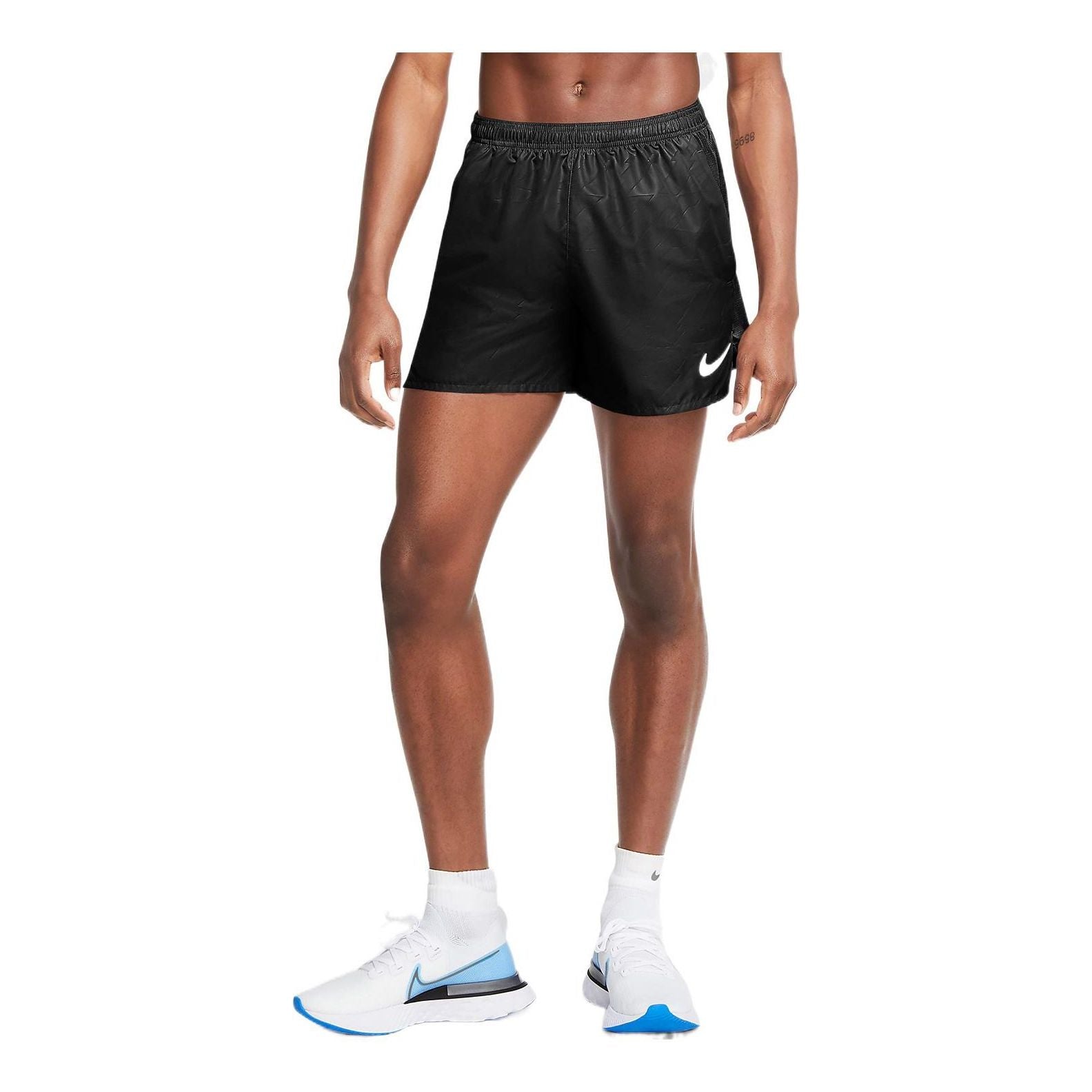 Image of Men's Nike Logo Printing Solid Color Casual Sports Shorts Black CU5487-010
