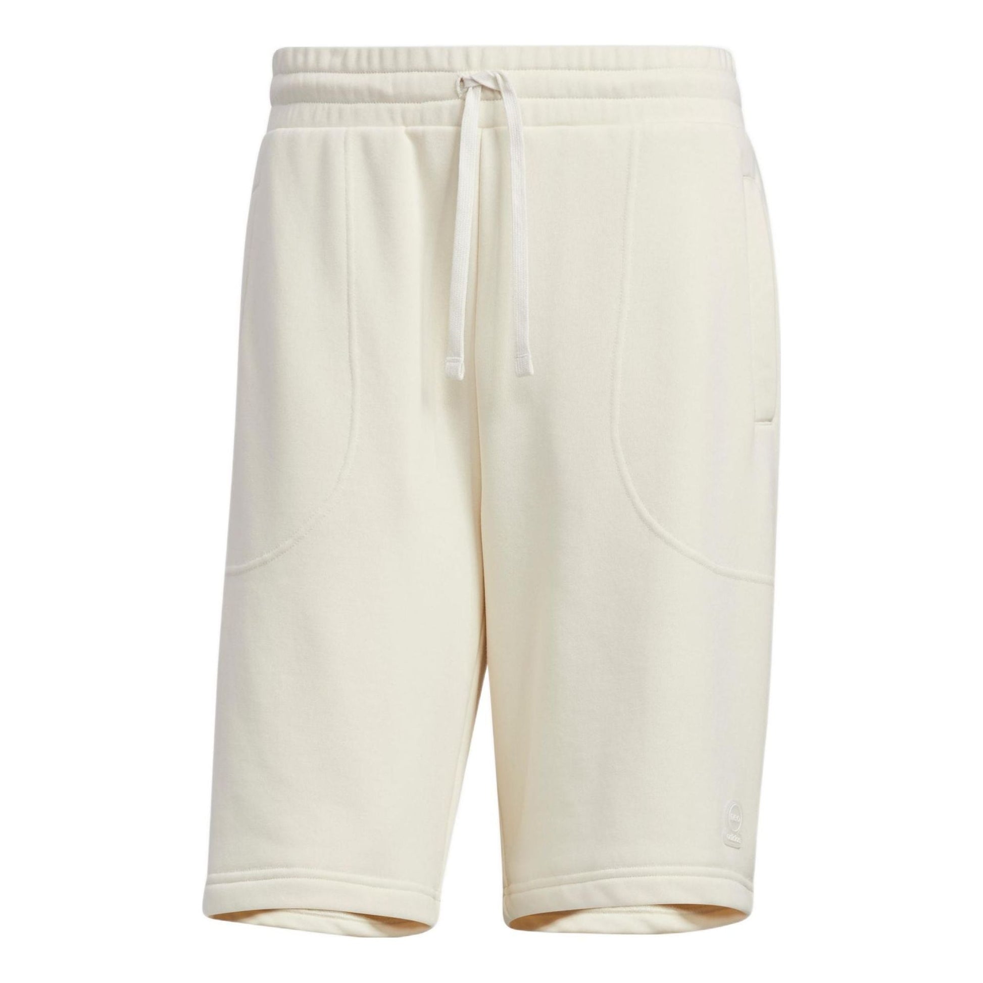 adidas neo Solid Color Lacing Casual Straight Shorts Unisex White HS6820